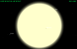 Tránsito de Mercurio frente al Sol visible desde San Salvador en la mañana del 9 de mayo de 2016.
